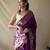 Wine art silk  woven saree