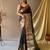 Black art silk  woven saree
