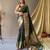 Green art silk  woven saree