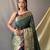 Green art silk  woven saree