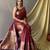 Maroon art silk  woven saree