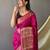 Pink art silk  woven saree
