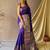 Purple art silk  woven saree