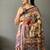 Cream art silk  woven saree