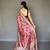 Baby pink art silk  woven saree