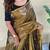 Black art silk  woven saree