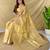 Cream art silk  woven saree
