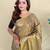 Golden art silk  woven saree