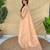 Light peach art silk  woven saree