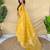 Yellow art silk  woven saree