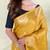 Yellow art silk  woven saree