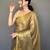 Golden art silk  woven saree