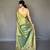 Green art silk  woven saree