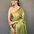 Green art silk  woven saree