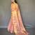 Light peach art silk  woven saree
