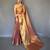 Peach art silk  woven saree