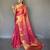 Pink art silk  woven saree