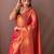 Pink art silk  woven saree