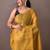 Yellow art silk  woven saree