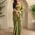 Green art silk  woven saree