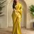 Lemon art silk  woven saree