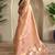 Light peach art silk  woven saree