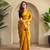 Yellow art silk  woven saree