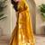 Yellow art silk  woven saree