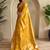Yellow art silk  woven saree