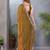 Olive fendy chiffon embroidery work saree with matching blouse piece