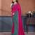 Pink vichitra silk bandhani patta stone work saree with contrast blouse piece