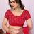Red chiffon sequence work saree with matching blouse piece