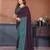 Wine vichitra silk bandhani patta stone work saree with contrast blouse piece