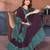 Wine vichitra silk bandhani patta stone work saree with contrast blouse piece