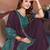 Wine vichitra silk bandhani patta stone work saree with contrast blouse piece