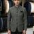 Green and black crushed fabric jacquard jodhpuri for men | premium designer bandhgala ethnic wear