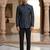 Sequence flowral black and blue color  jodhpuri for men | premium designer bandhgala ethnic wear