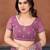 Lavender georgette embroidery coding work saree with matching blouse piece