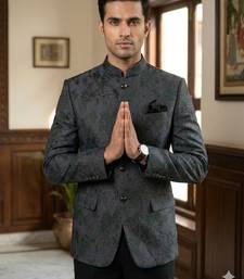 Flowral black multicolor jodhpuri for men | premium designer bandhgala ethnic wear