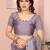 Lavender vichitra silk saree sequence embroidered saree with matching blouse piece