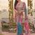 Soft Tabby With Digital Print And Real Miroor work Saree With Blouse For Women's