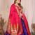 Silk Lehenga Choli with Paithani Border & Teal Blue Dupatta Traditional Festive & Wedding Wear Lehenga Set for Women