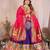 Silk Lehenga Choli with Paithani Border & Teal Blue Dupatta Traditional Festive & Wedding Wear Lehenga Set for Women