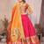Silk Lehenga Choli with Paithani Border & Teal Blue Dupatta Traditional Festive & Wedding Wear Lehenga Set for Women
