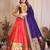 Silk Lehenga Choli with Paithani Border & Teal Blue Dupatta Traditional Festive & Wedding Wear Lehenga Set for Women