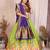 Silk Lehenga Choli with Paithani Border & Teal Blue Dupatta Traditional Festive & Wedding Wear Lehenga Set for Women