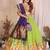 Silk Lehenga Choli with Paithani Border & Teal Blue Dupatta Traditional Festive & Wedding Wear Lehenga Set for Women