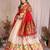 Silk Lehenga Choli with Paithani Border & Teal Blue Dupatta Traditional Festive & Wedding Wear Lehenga Set for Women