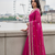 Women Rani Pink Embroidered Border Saree