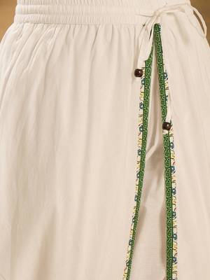 Women floral printed cotton kurta with dhoti pant & dupatta 4